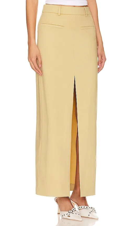 Camila Coelho Abai Maxi Skirt in Tan