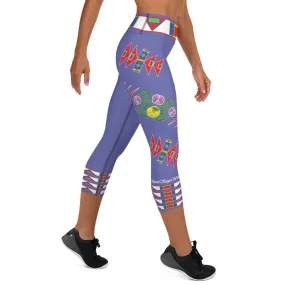 Gratitude Peri Yoga Capri Leggings