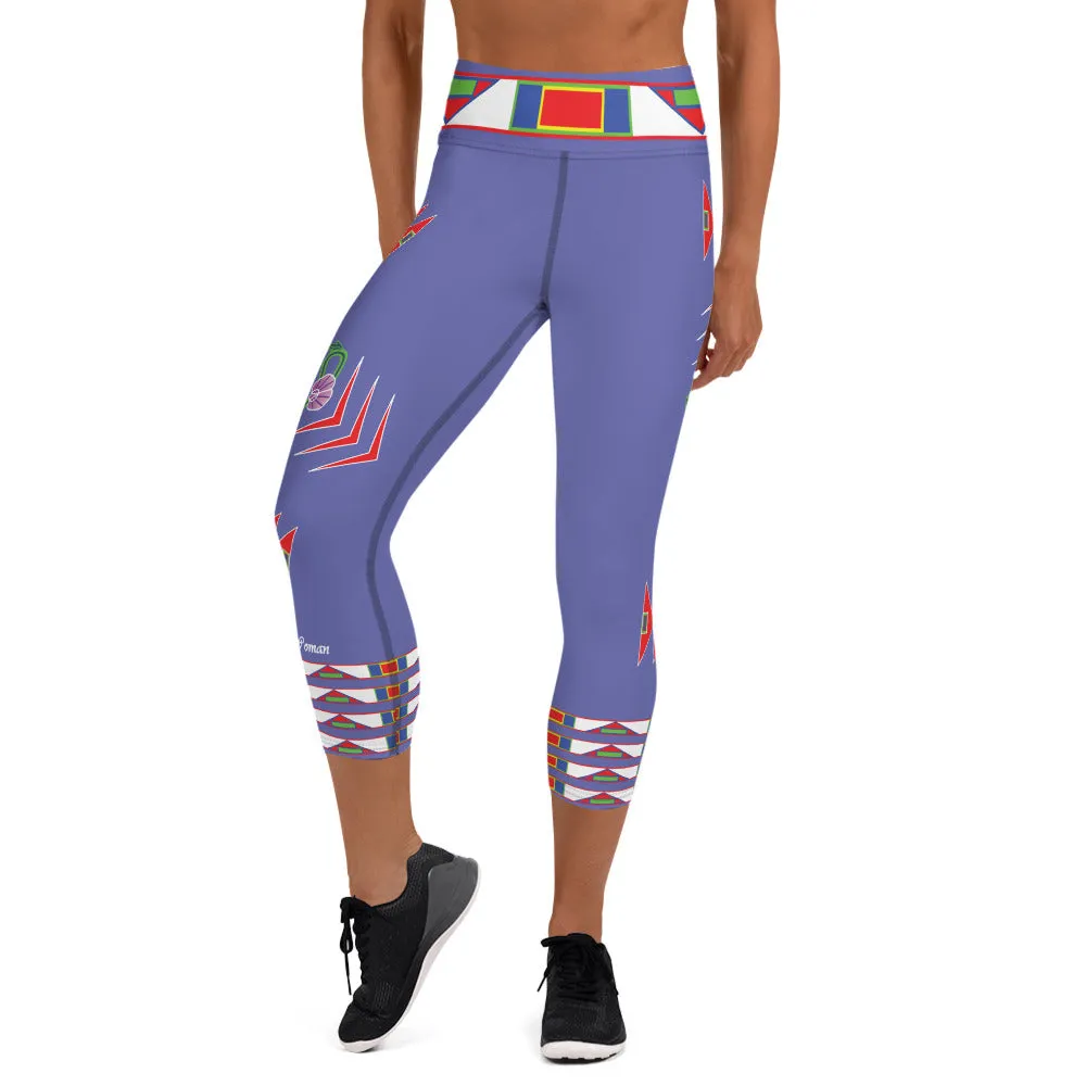 Gratitude Peri Yoga Capri Leggings