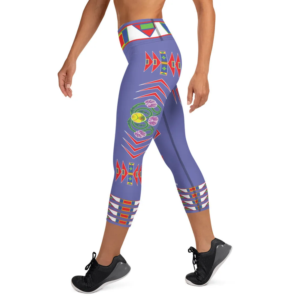 Gratitude Peri Yoga Capri Leggings