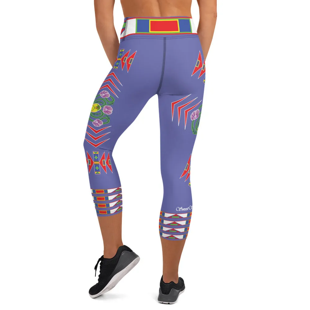Gratitude Peri Yoga Capri Leggings