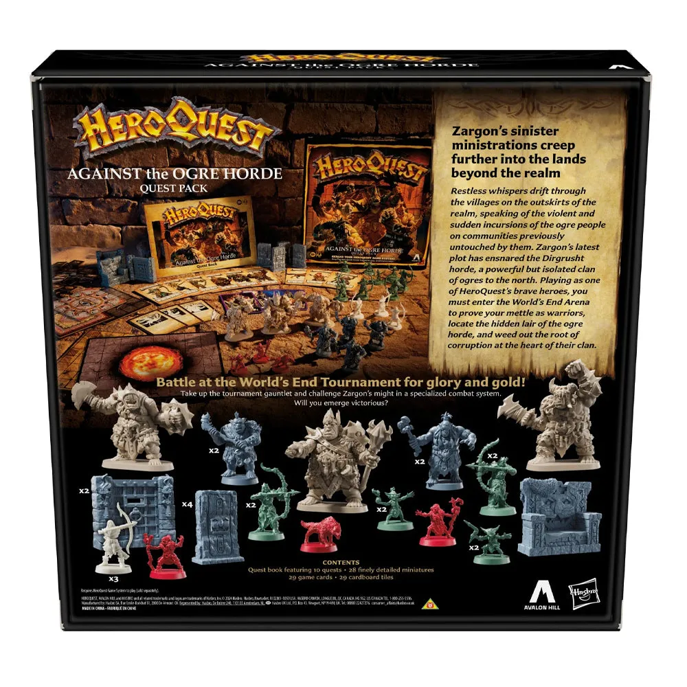 Hero Quest Against The Ogre Hoard Quest Pack