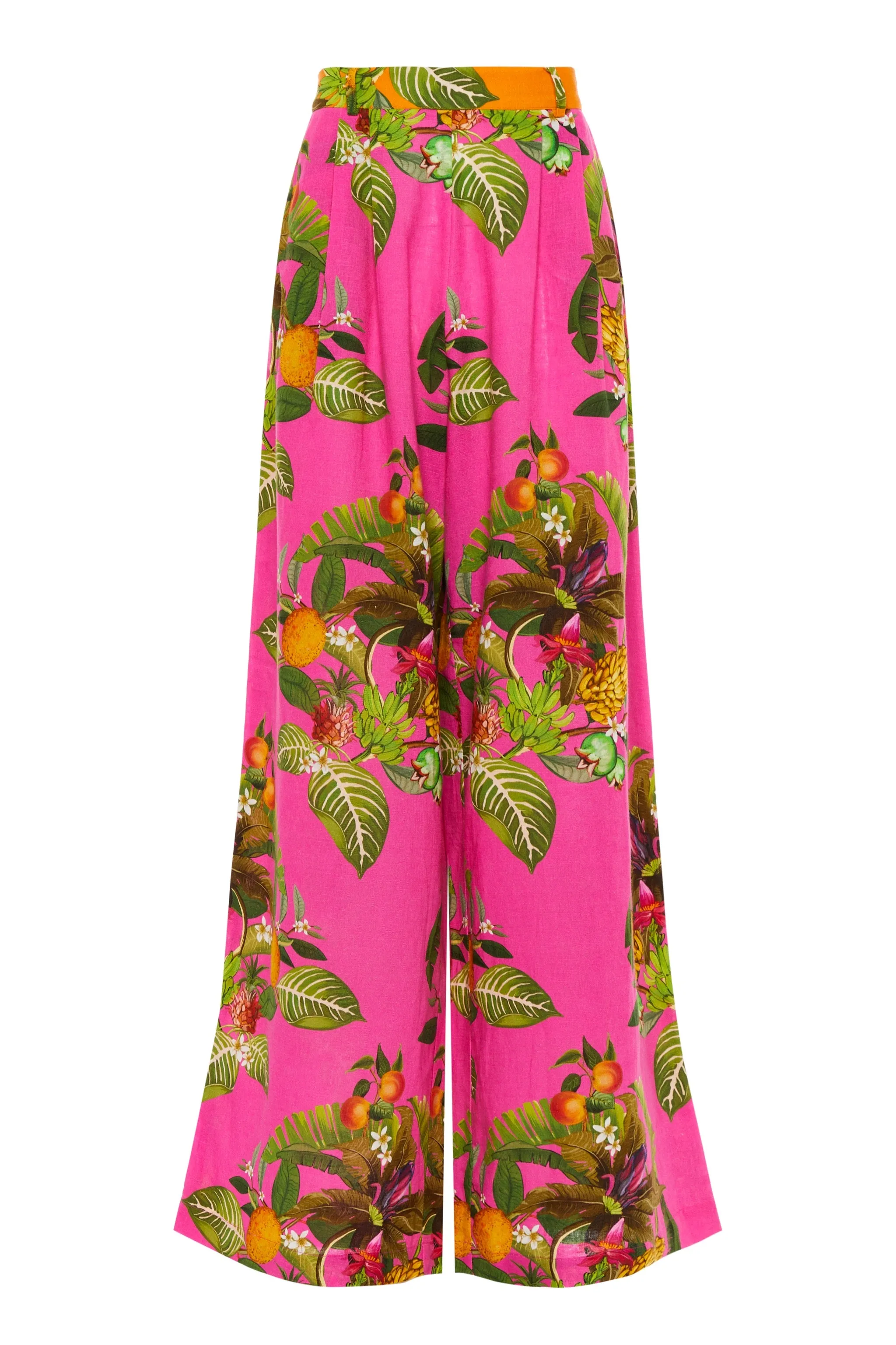 Melia Linen Trouser - Calypso Mix