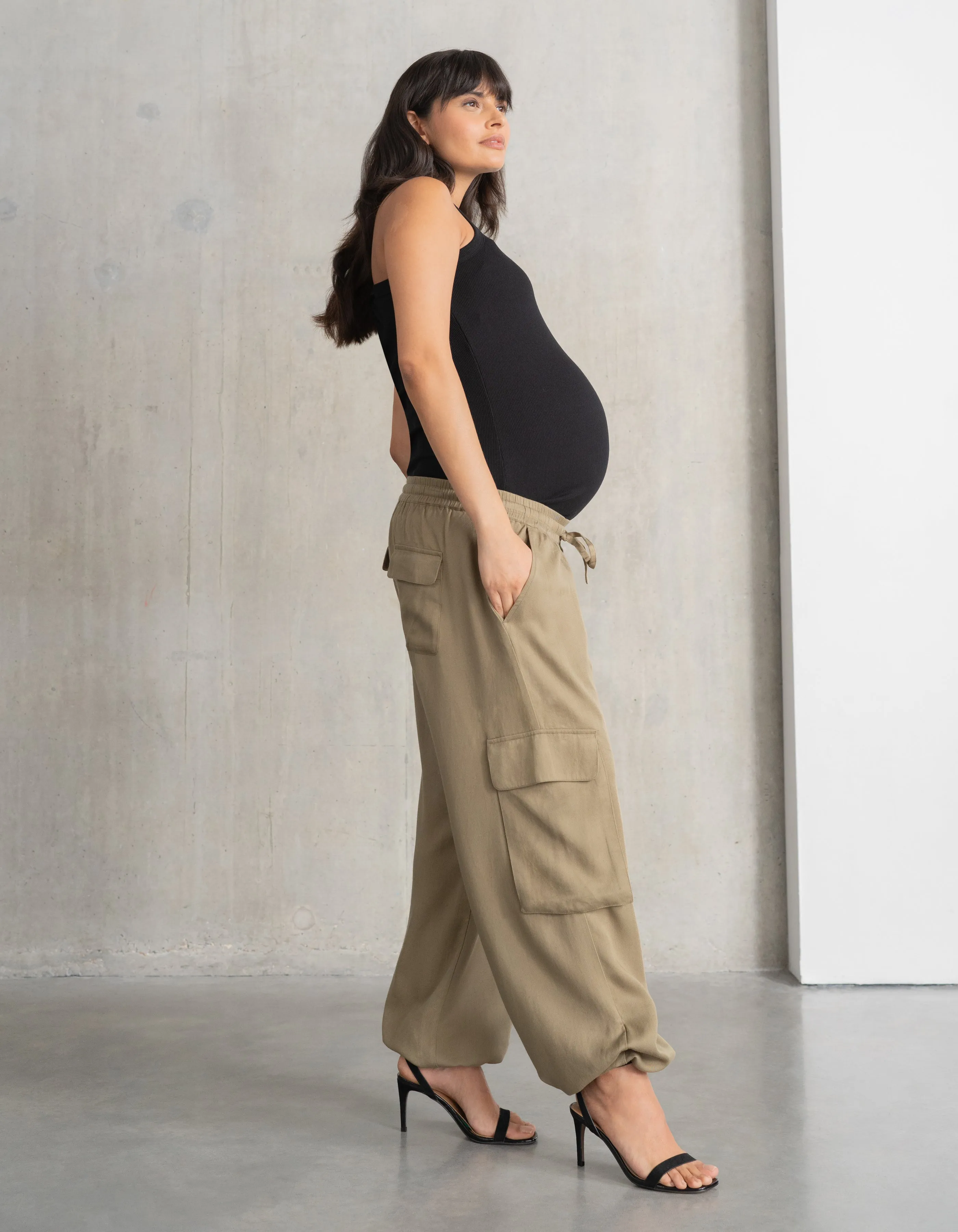 Under Bump Maternity Cargo Trouser