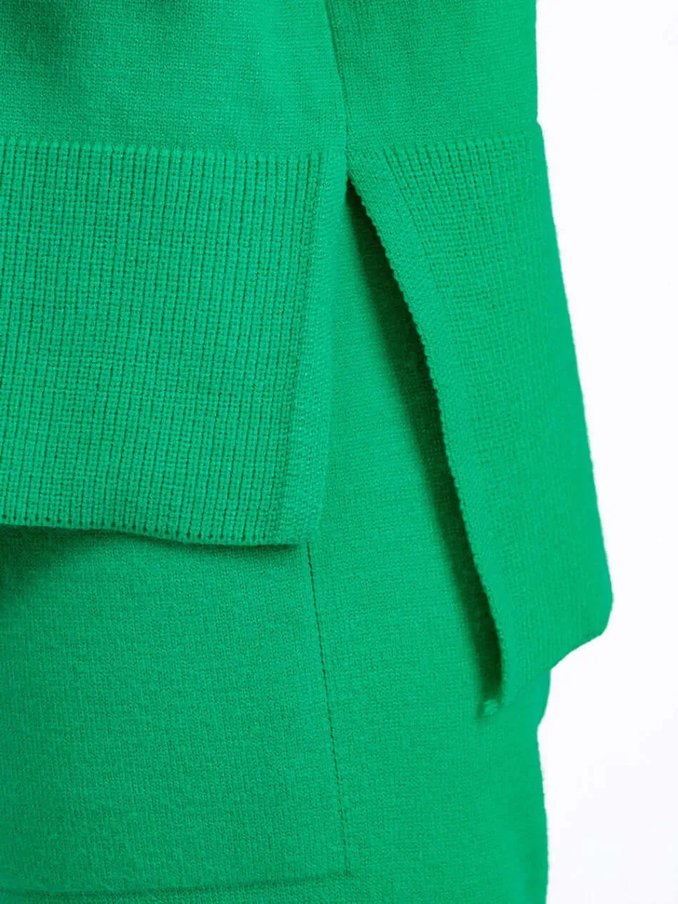 Women's V-Neck Sweater & Wide Leg Trousers Set