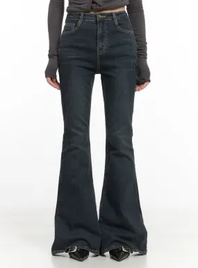 Zadie Slim Washed Denim Bootcut Jeans CG421